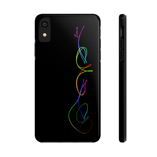 Love's Journey - Impact-Resistant Phone Case (Black) - Design 2